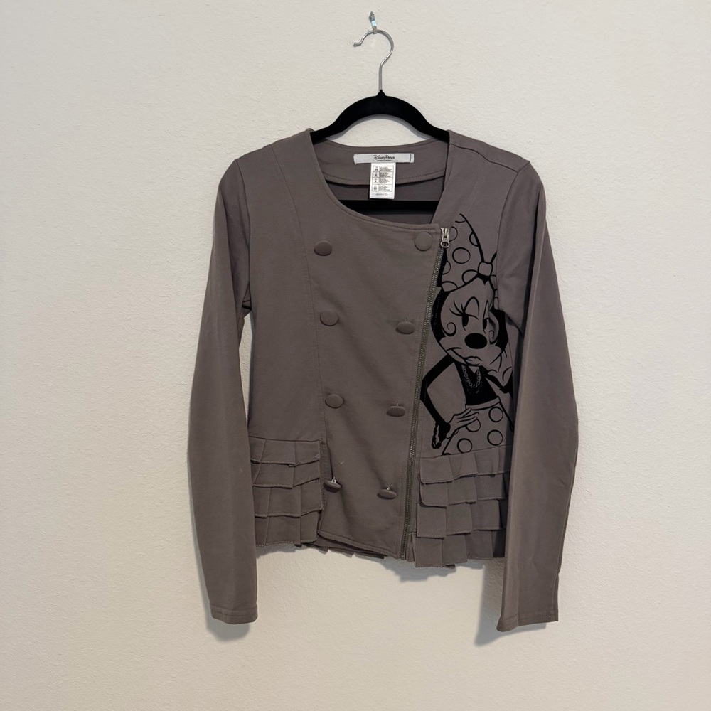 Disney parks Minnie Mouse Double-Breasted Women's Jacket gray Extra small
